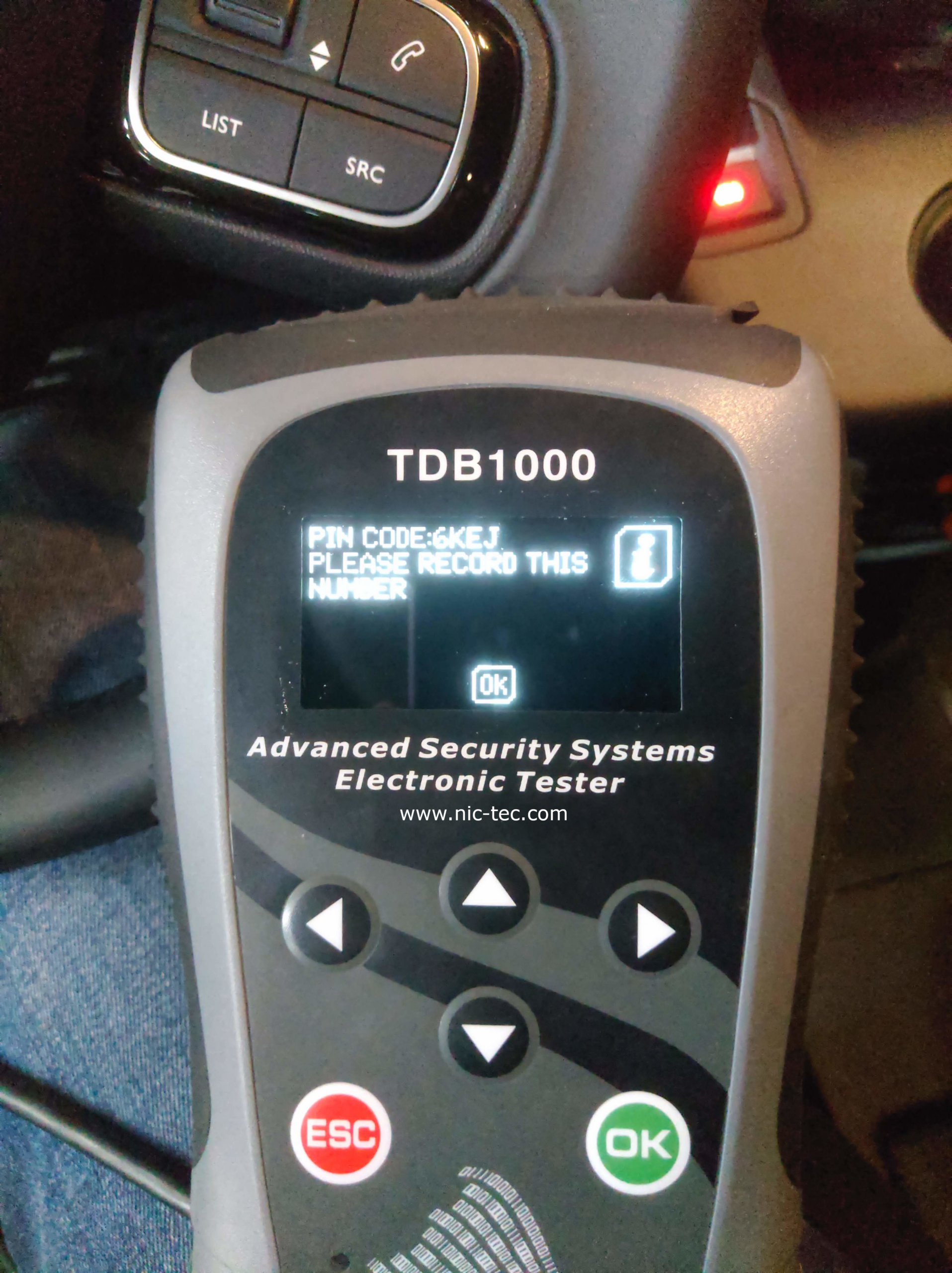 Advanced Key programming system base unit TDB1000