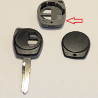 Bilnøgle reparations kit til Suzuki 2 knaps med HU133 klinge Type 1