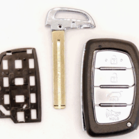 Bilnøgle reparations kit til Hyundai 4 knaps keyless / nøgle fri type