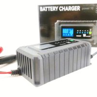 Batterieladegerät für Auto, Motorrad, Moped und Roller 12V & 24V bis 10Ampere
