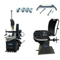 Bulldog-Reifenpaket mit Auswuchtmaschine PM-WB748, Reifenmaschine PM-TC748 inklusive Hilfsarm und MC & Scooter-Adapterkit