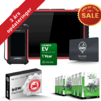 🚀 X-431 Euro 10" Pro Dansk Autotester All-in sølv pakke 3 års opdateringer 3år SGW 3år Haynes Pro + GRATIS EV Licens