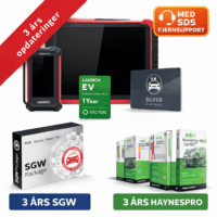 🚀 X-431 Euro stor 13.6" EV Pro dansk biltestare Allt-i-ett silverpaket 3 års uppdateringar 3 år SGW 3 år Haynes Pro + elbilskörkort delad skärm etc.