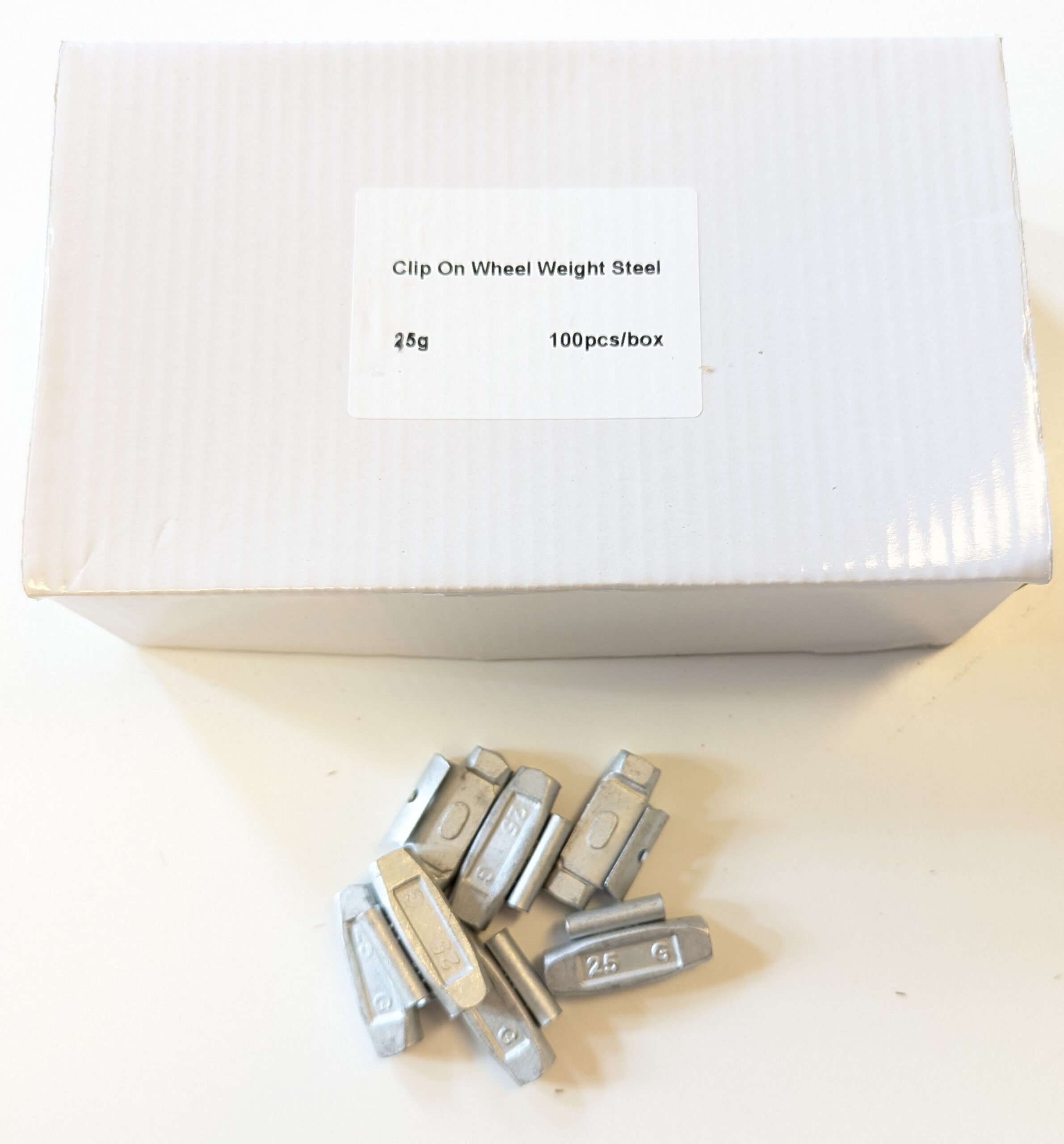 Vægt klodser stål fælge 25g