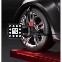 Launch X‑613,  4 x Trepunkts Dækholder for 4 hjulsudmåling