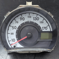Alt tekst 1 (instrument): Toyota Aygo / Peugeot 107 / Citroën C1 instrumentpanel – reparation af blinklys og advarselslamper