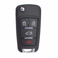 Keydiy NB18-4 fjernbetjening med indbygget transponder 4 knaps forside
