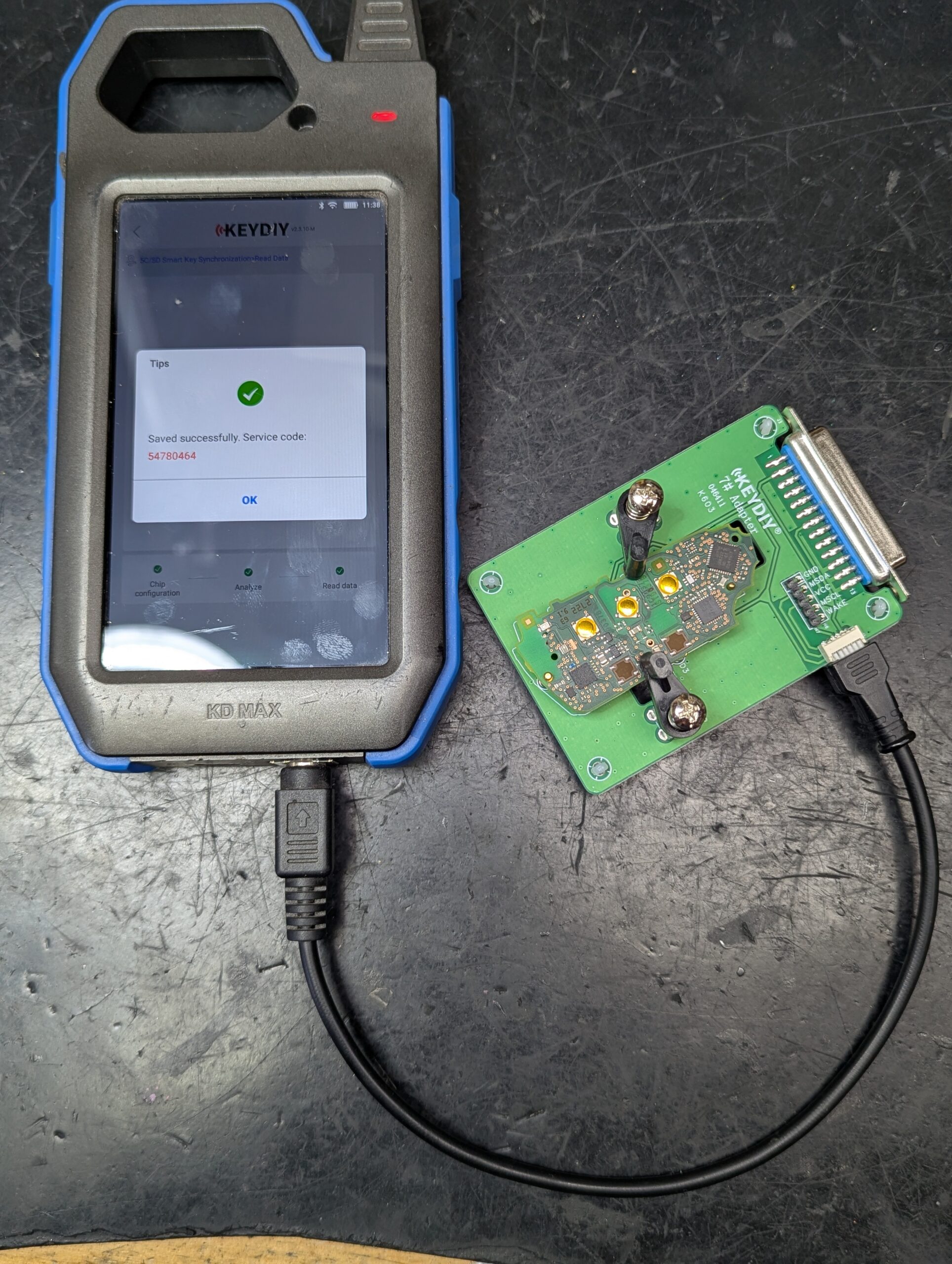 KD-Max with key pcb for VW Golf 8 ID3-4-5 clone key data